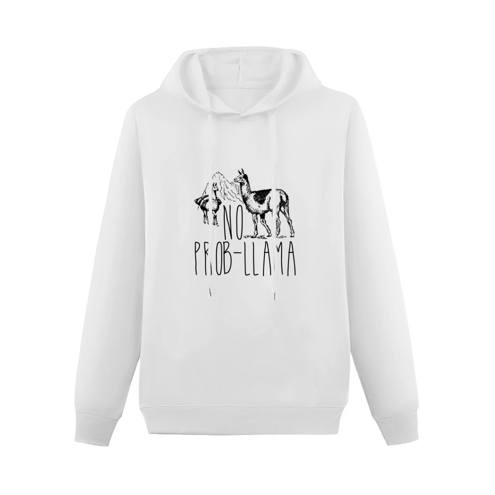 No Prob Llama Funny No Problem Graphic Tee Shirt Men Hoodie Without Pocket