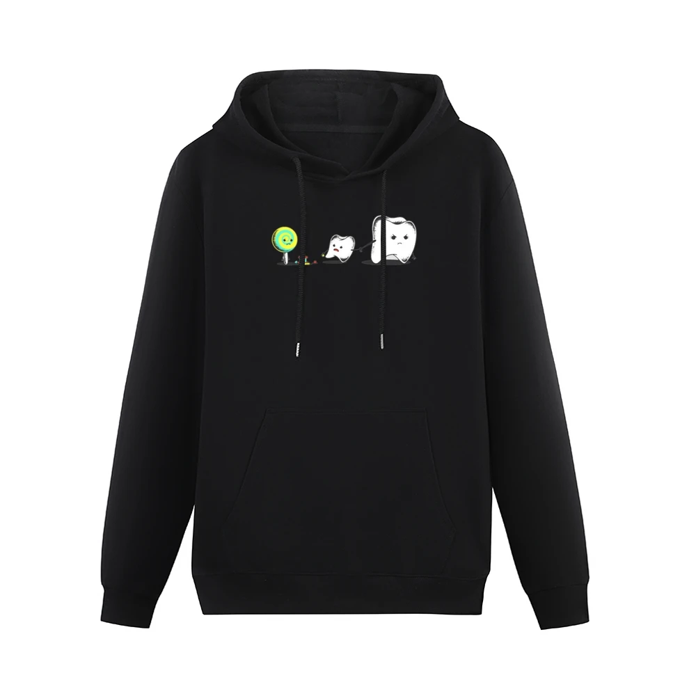 No taking candy from strangers - funny teeth Men Hoodie With Pocket