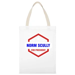 Norm Scully For President 2016 Brooklyn Nine-Nine TV Show White Canvas Tote Shopping Bag