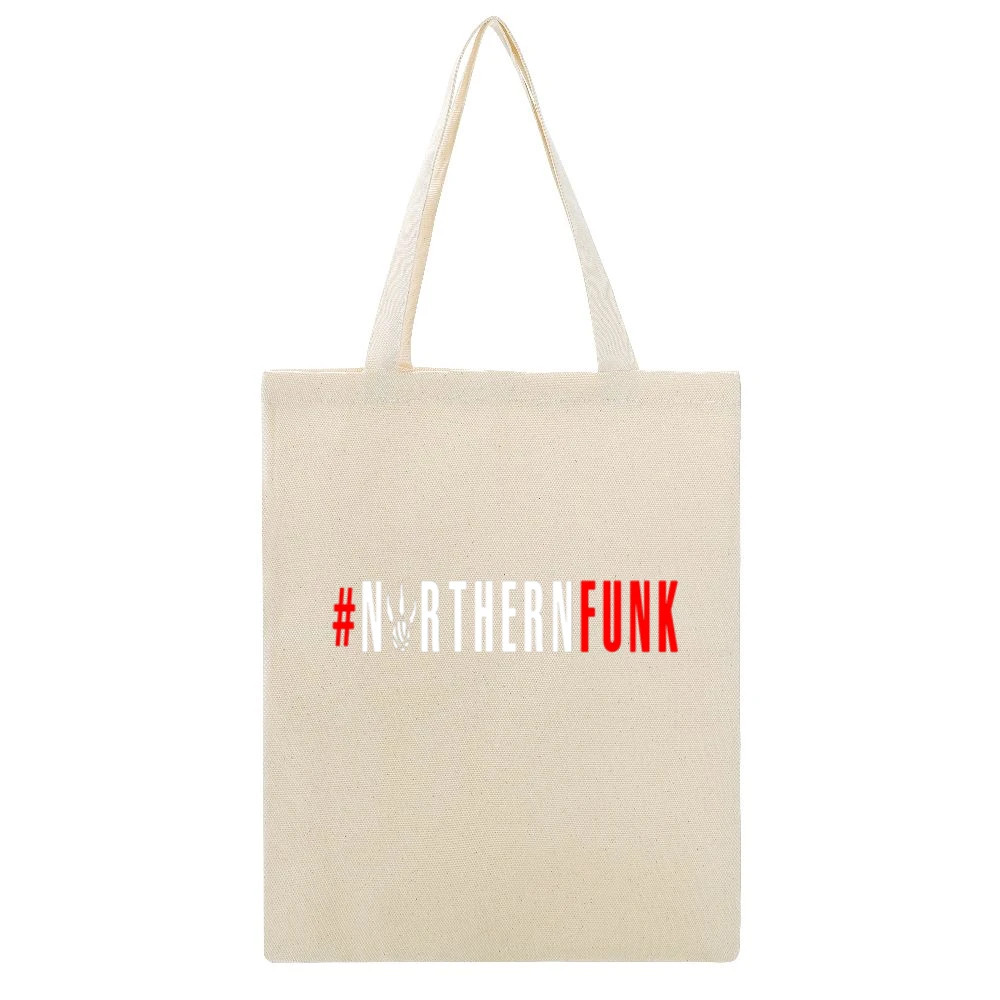 Northern Funk Raptors Tshirt Beige Canvas Tote Shopping Bag