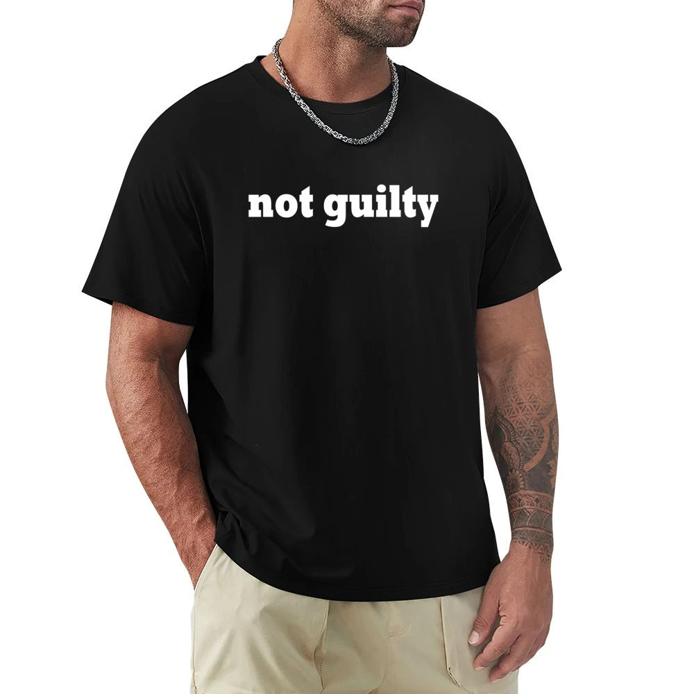 Not Guilty Funny Popular Graphic Tee Shirt Premium Men T-shirt