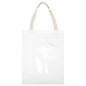 Not My President Anti Donald Trump Ugly Political Graphic White Canvas Tote Shopping Bag
