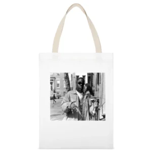 Notorious BIG St Ides Tshirt White Canvas Tote Shopping Bag