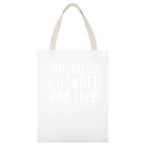 Nujabes Changed My Life Jun Seba Underground DJ Music Graphic White Canvas Tote Shopping Bag