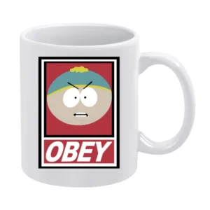 Obey South Park Cartman funny White Mug