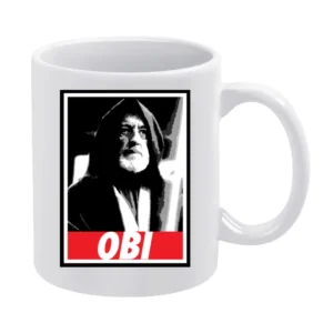 Obi Wan Kenobi Funny Star Wars Obey Parody Movie White Mug