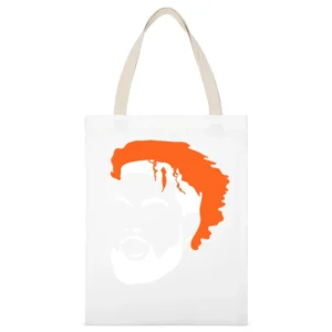 Odell Beckham Jr Obj Cleveland Football Trade Big Head Brown White Canvas Tote Shopping Bag