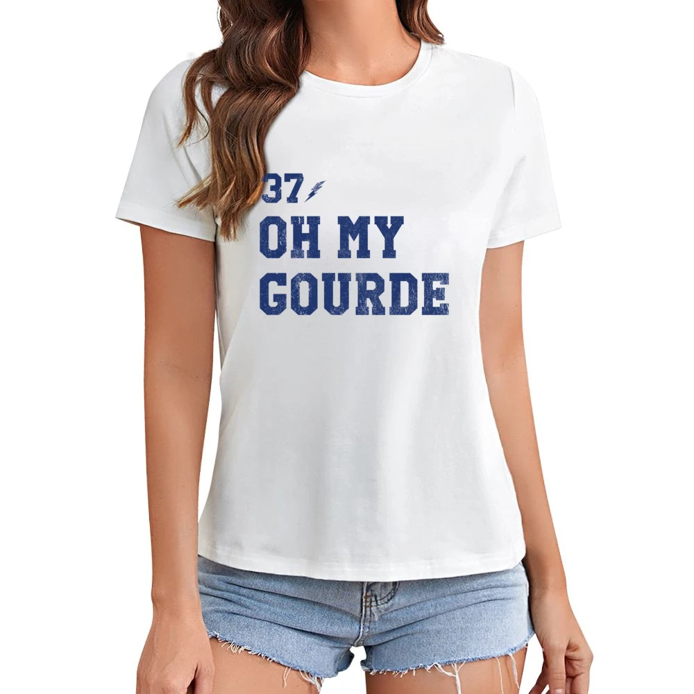 Oh My Gourde Tampa Bay Yanni Gourde Hockey Fan Asian Size Women Ladies T-shirt