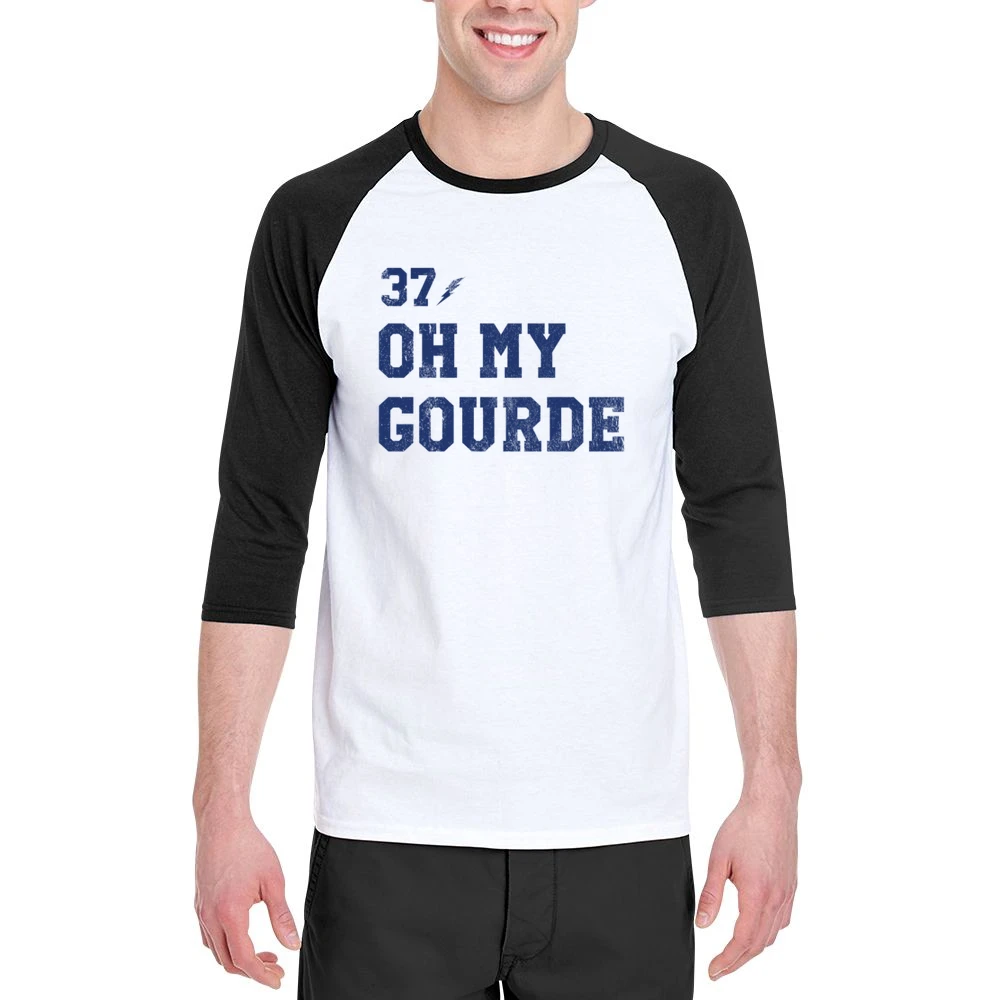 Oh My Gourde Tampa Bay Yanni Gourde Hockey Fan Men 3/4 Sleeve T-Shirt