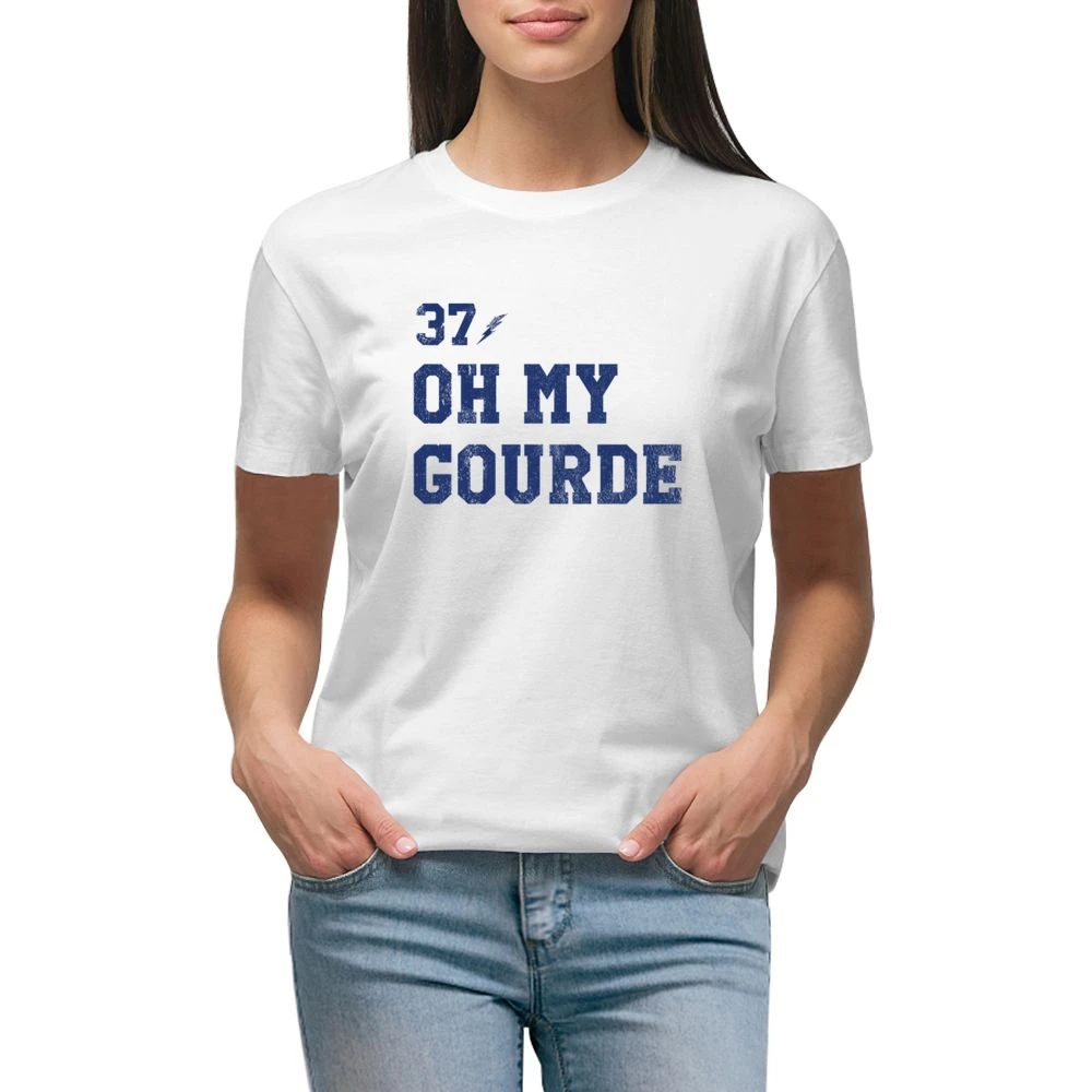 Oh My Gourde Tampa Bay Yanni Gourde Hockey Fan Premium Women Ladies T-shirt