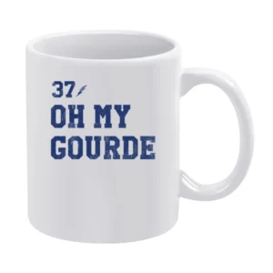Oh My Gourde Tampa Bay Yanni Gourde Hockey Fan White Mug
