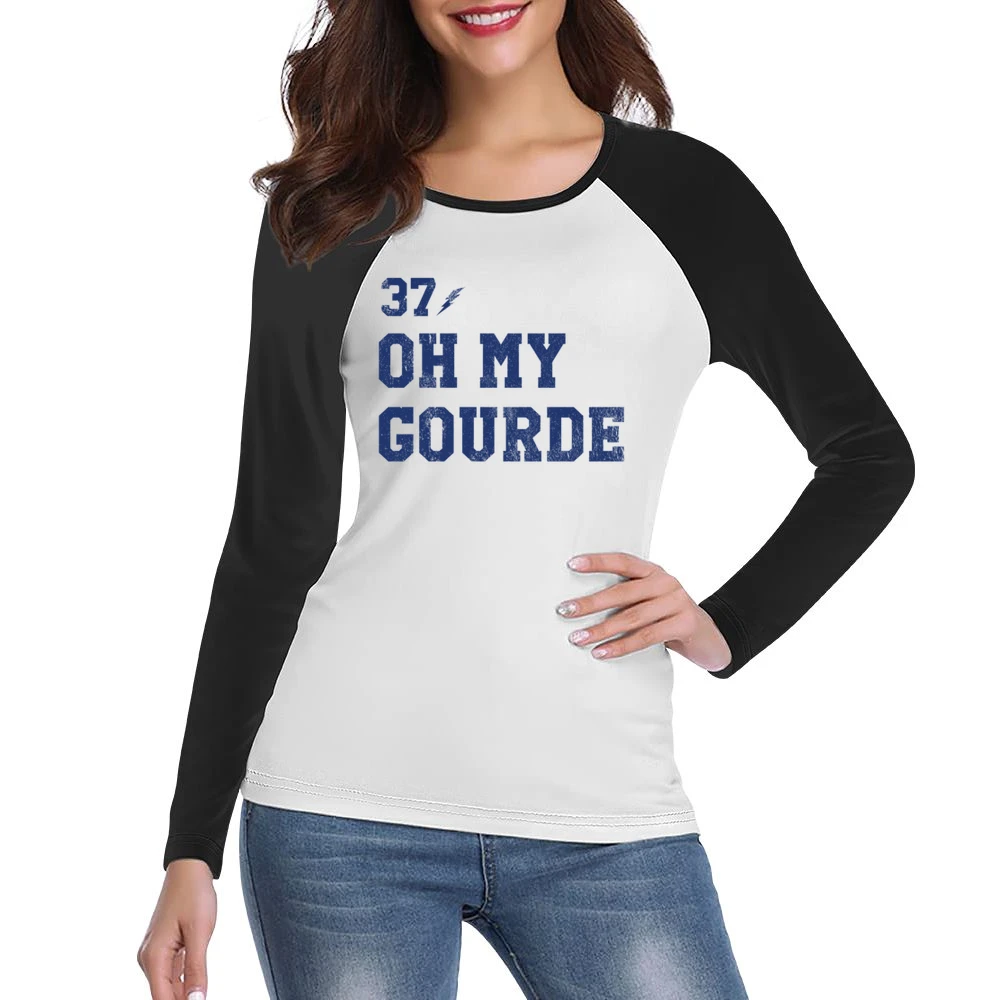 Oh My Gourde Tampa Bay Yanni Gourde Hockey Fan Women Ladies Long Sleeve T-Shirt