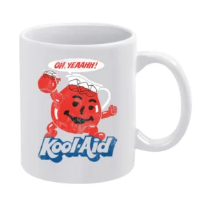 Oh Yeahhh Kool Aid Funny Juice Man Vintage Distressed Style Graphic T White Mug