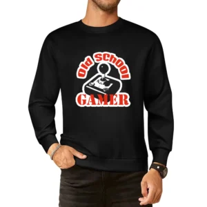 Old School Gamer Cool Retro European Size Pullover Sweater