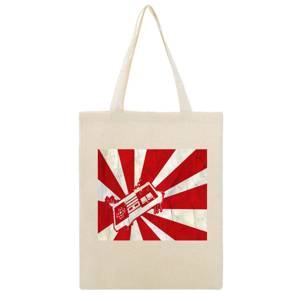 Old School Nintendo Controller Tshirt (all sytles and colors available Beige Canvas Tote Shopping Bag
