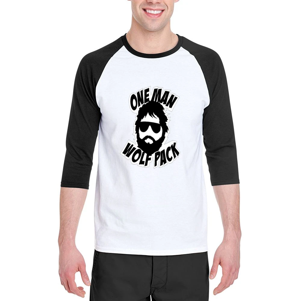 One Man Wolf Pack Hangover Tshirt (all Styles And Sizes Available) Men 3/4 Sleeve T-Shirt