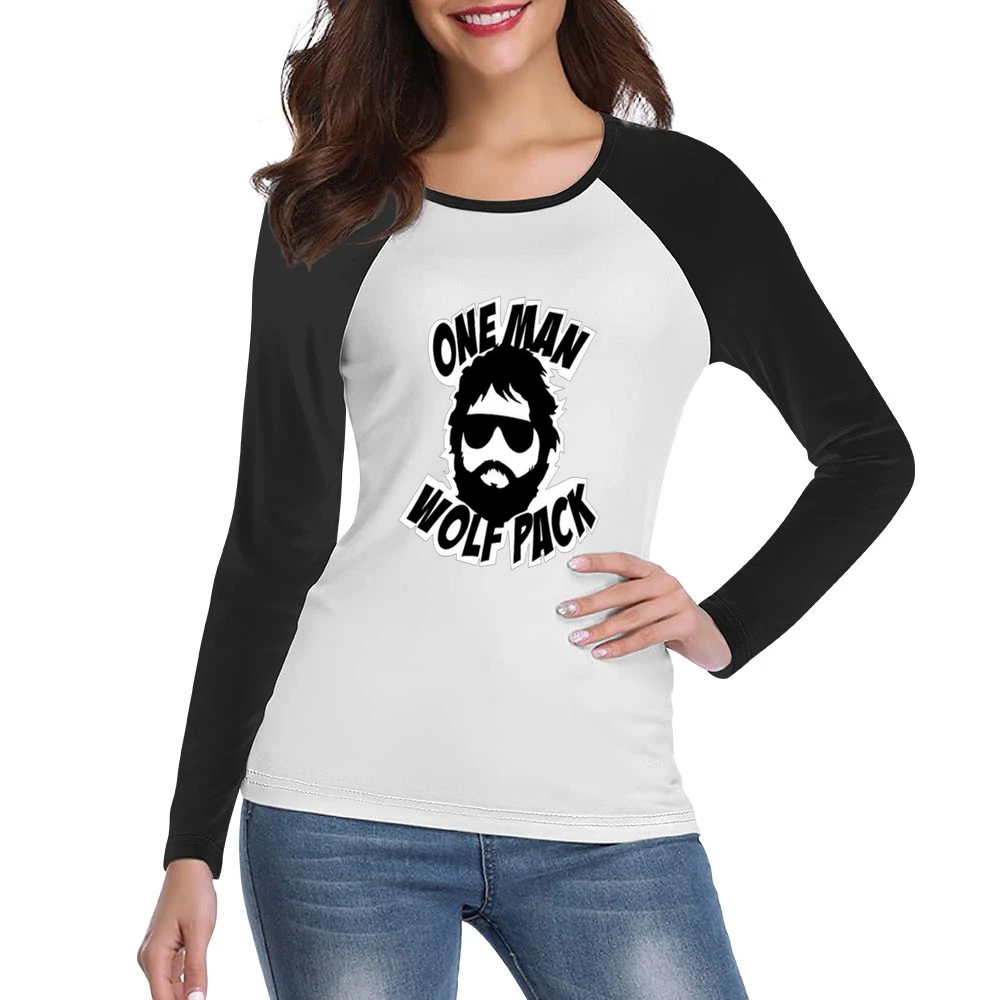 One Man Wolf Pack Hangover Tshirt (all Styles And Sizes Available) Women Ladies Long Sleeve T-Shirt