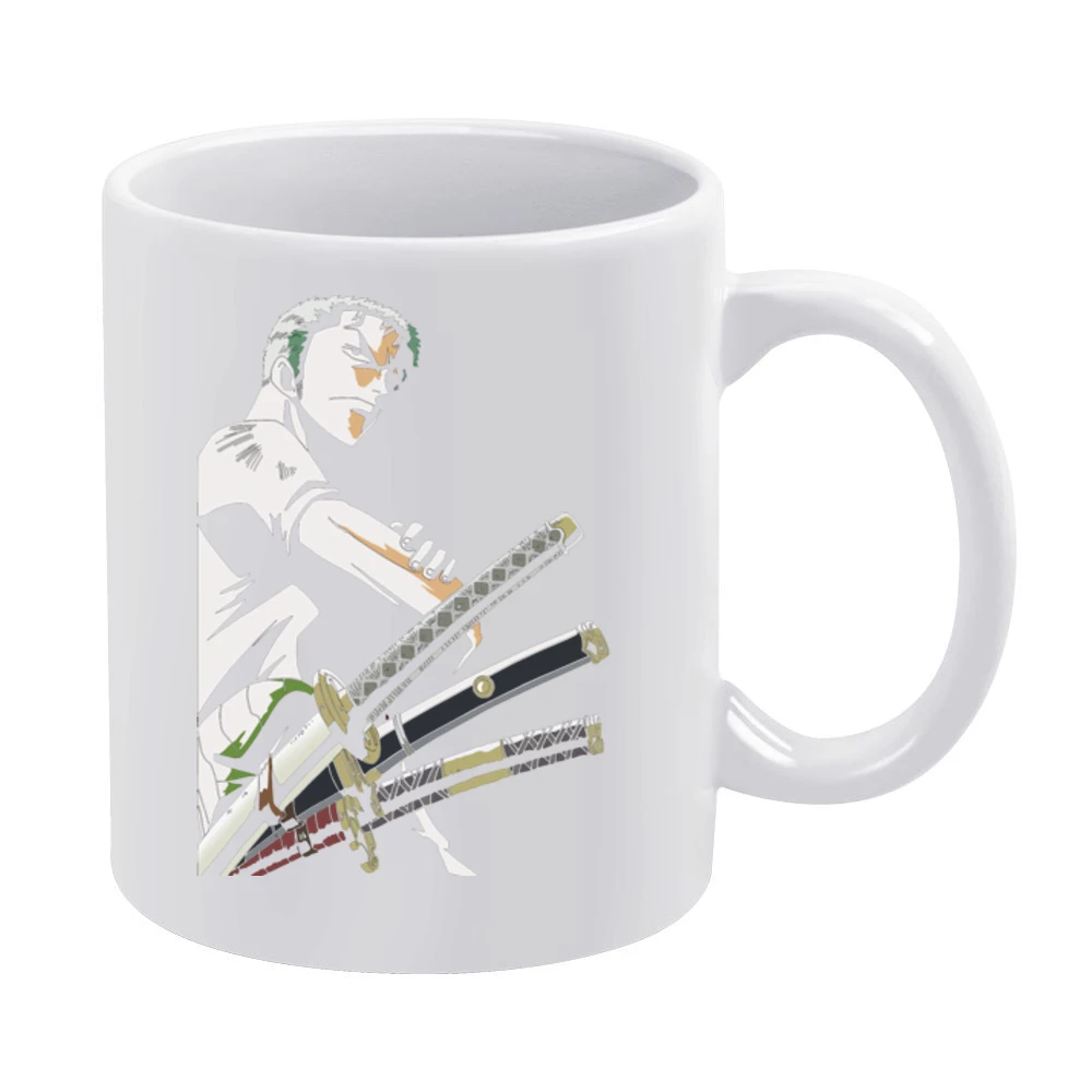 One Piece Roronoa Zoro pirates hunter strawhat member White Mug