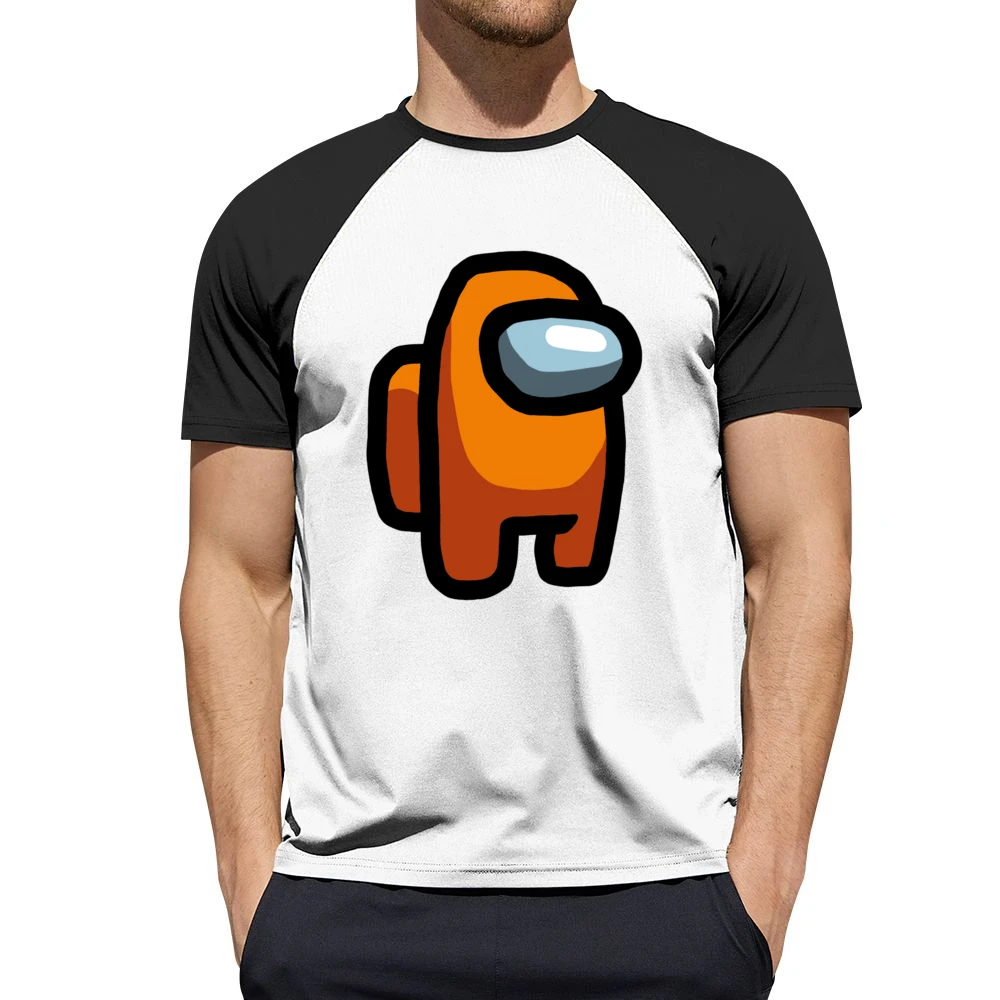 Orange Suspect Fun Video Game Fan Men Short Sleeve T-Shirt