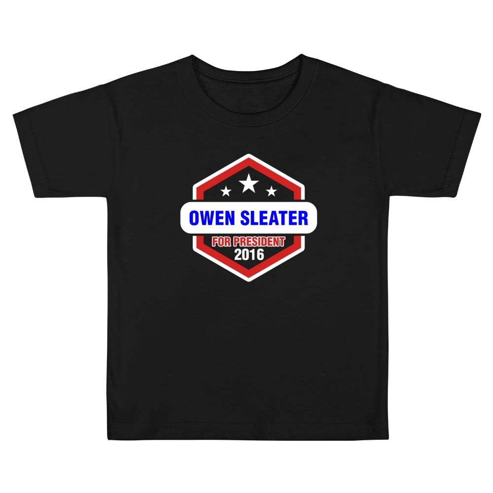 Owen Sleater For President 2016 Boardwalk Empire TV Show Kids Boys Girls T-Shirt
