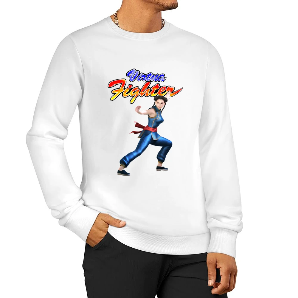 Pai Chan Virtua Fighter Arcade Fighting Retro Video Game Character Fan Men Pullover Sweatshirt