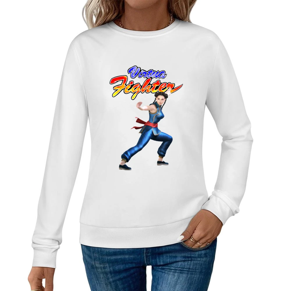 Pai Chan Virtua Fighter Arcade Fighting Retro Video Game Character Fan Women Pullover Sweatshirt