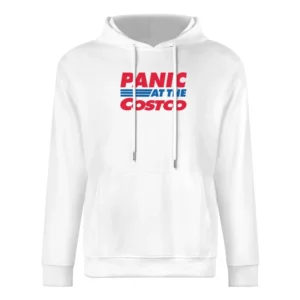 Panic At The Costco Funny Coronavirus Parody European Size Men Hoodie