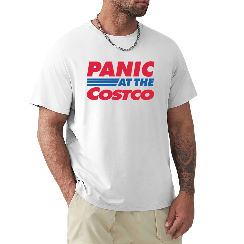 Panic At The Costco Funny Coronavirus Parody White Premium Men T-shirt