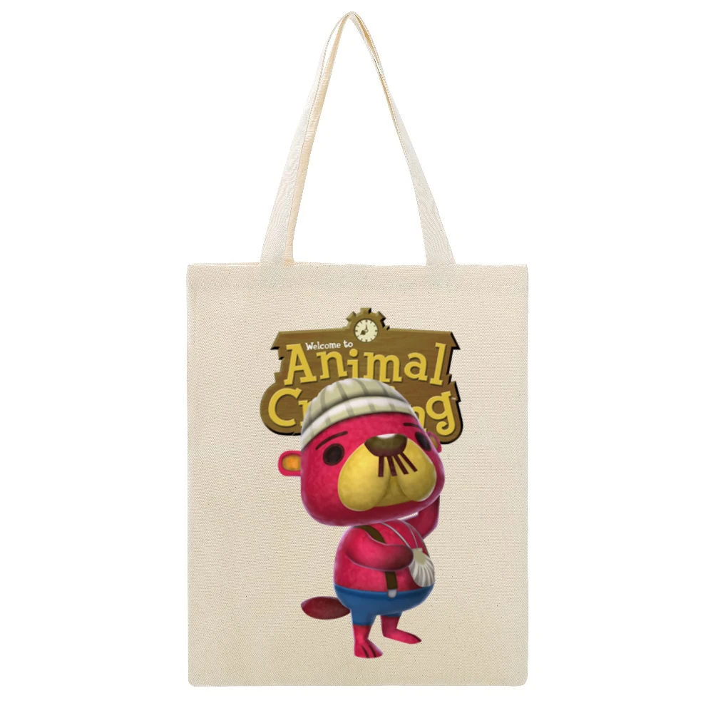 Pascal From Animal Crossing Nintendo Video Game Fan Beige Canvas Tote Shopping Bag