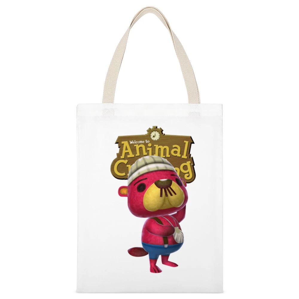 Pascal From Animal Crossing Nintendo Video Game Fan White Canvas Tote Shopping Bag