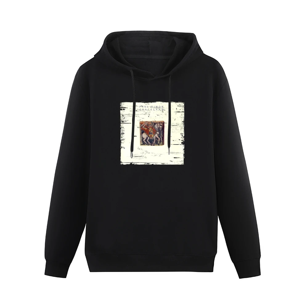Paul Simon Graceland Album Cover Distressed Image Men Hoodie Without Pocket
