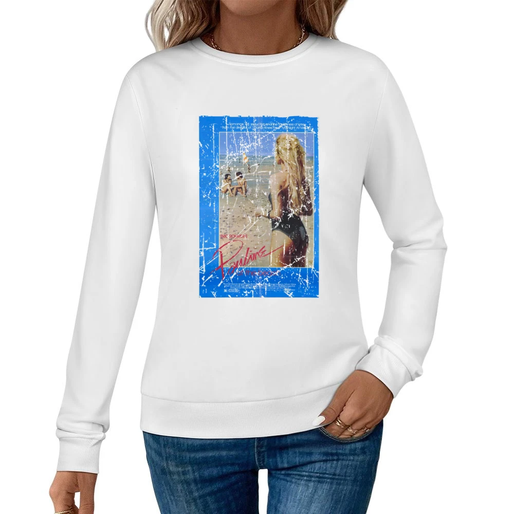 Pauline At The Beach Movie Poster Retro Aged Look Women Pullover Sweatshirt