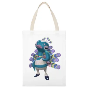 Pave From Animal Crossing Nintendo Character Video Game White Canvas Tote Shopping Bag