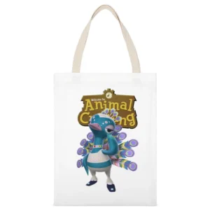 Pave From Animal Crossing Nintendo Video Game Fan White Canvas Tote Shopping Bag