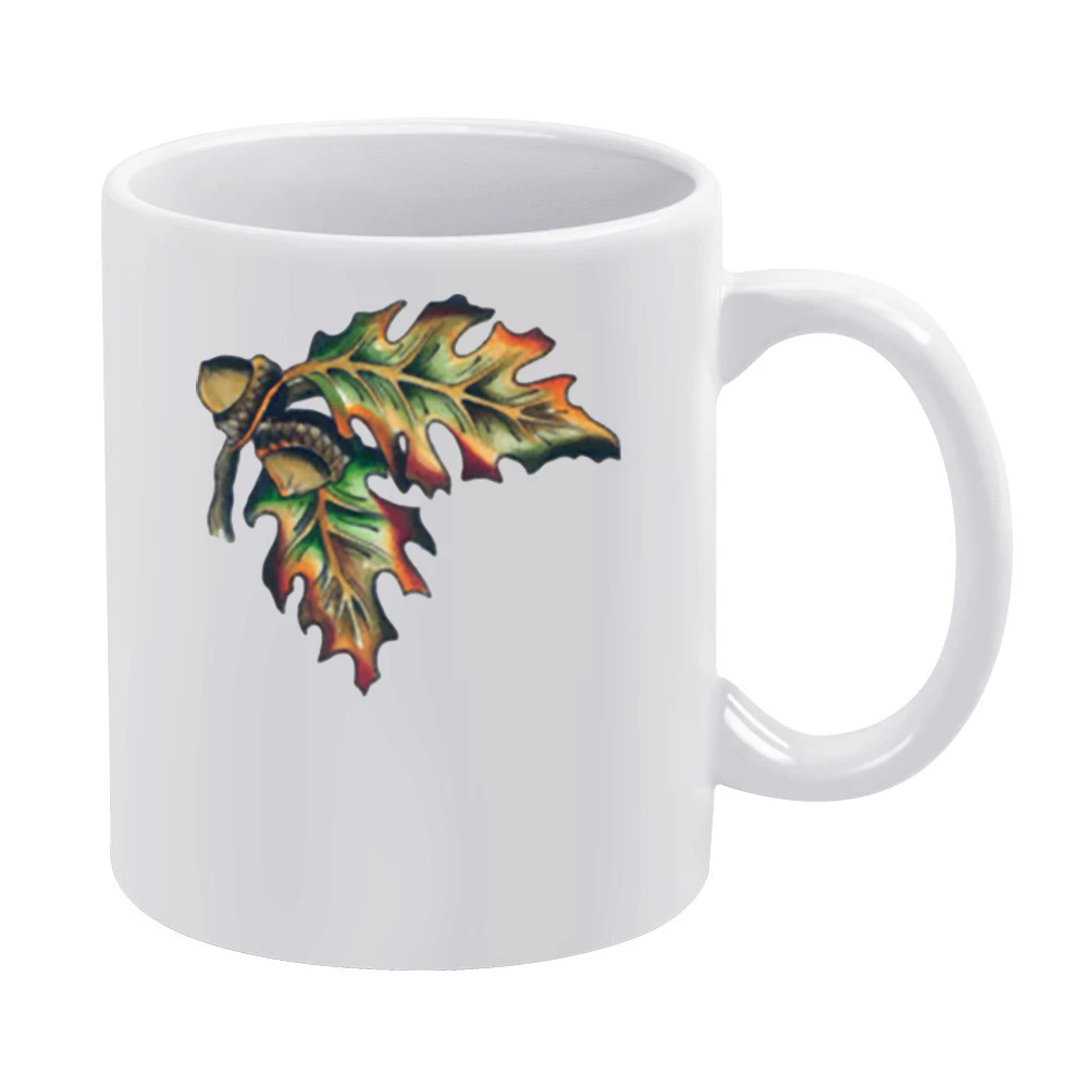 Peanut and leave White Mug