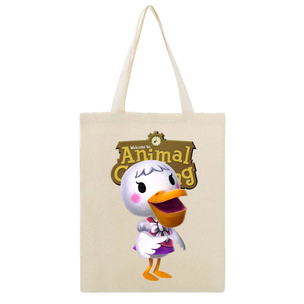 Pelly From Animal Crossing Nintendo Video Game Fan Beige Canvas Tote Shopping Bag
