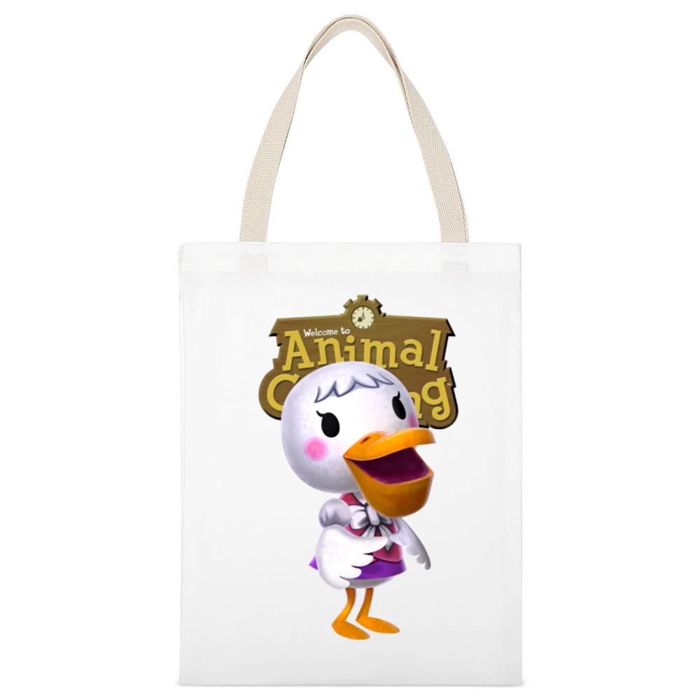 Pelly From Animal Crossing Nintendo Video Game Fan White Canvas Tote Shopping Bag
