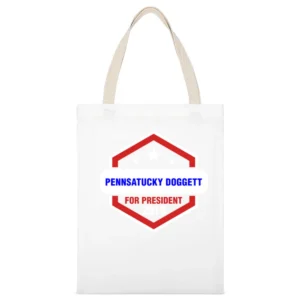 Pennsatucky Doggett For President 2016 Orange is the New Black TV Show White Canvas Tote Shopping Bag
