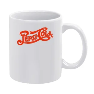 Pepsi Cola Fun Cool Vintage Style Distressed Retro Graphic Tee Shirt White Mug