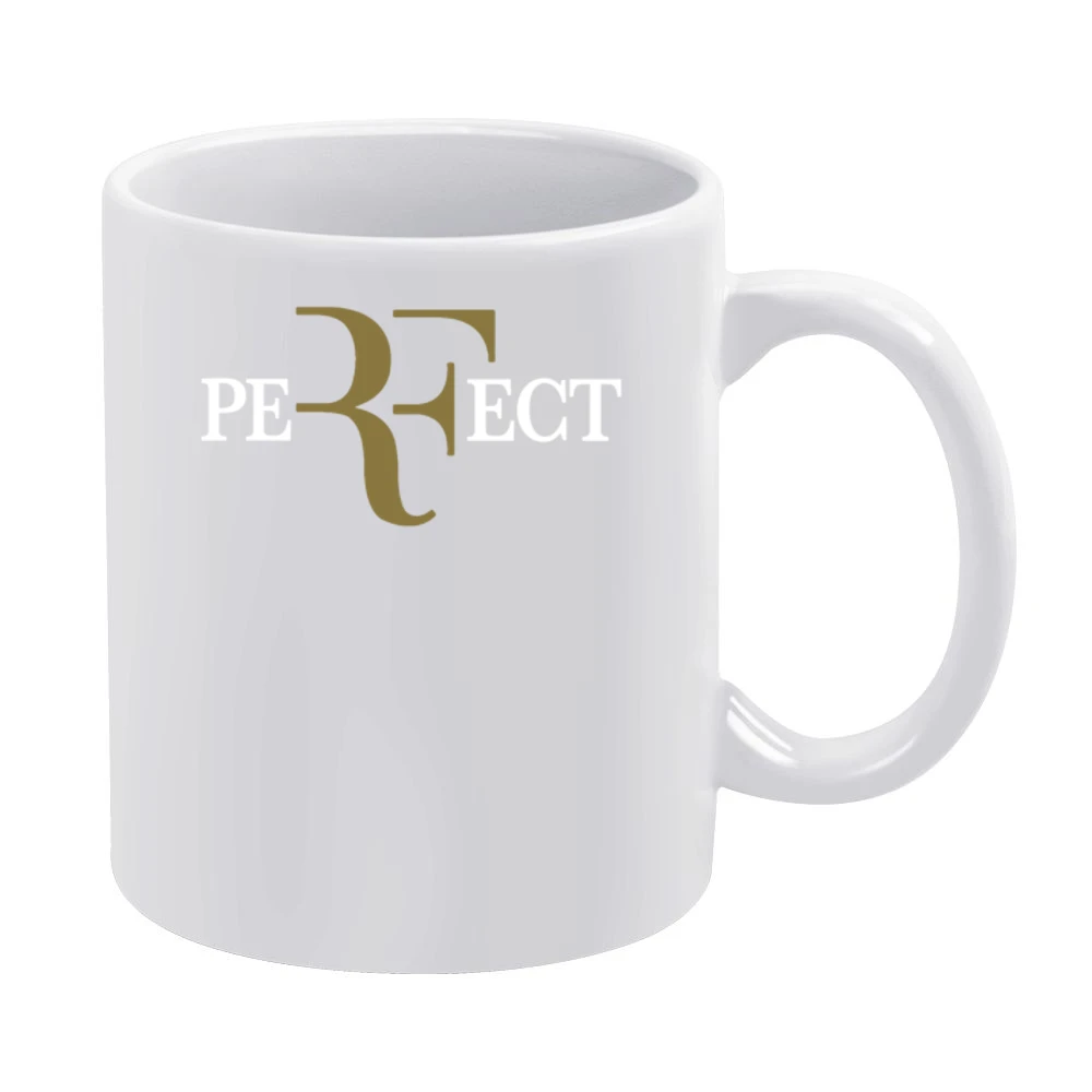 Perfect Roger Federer White And Gold Wimbledon US Open Swiss Tennis Ch White Mug
