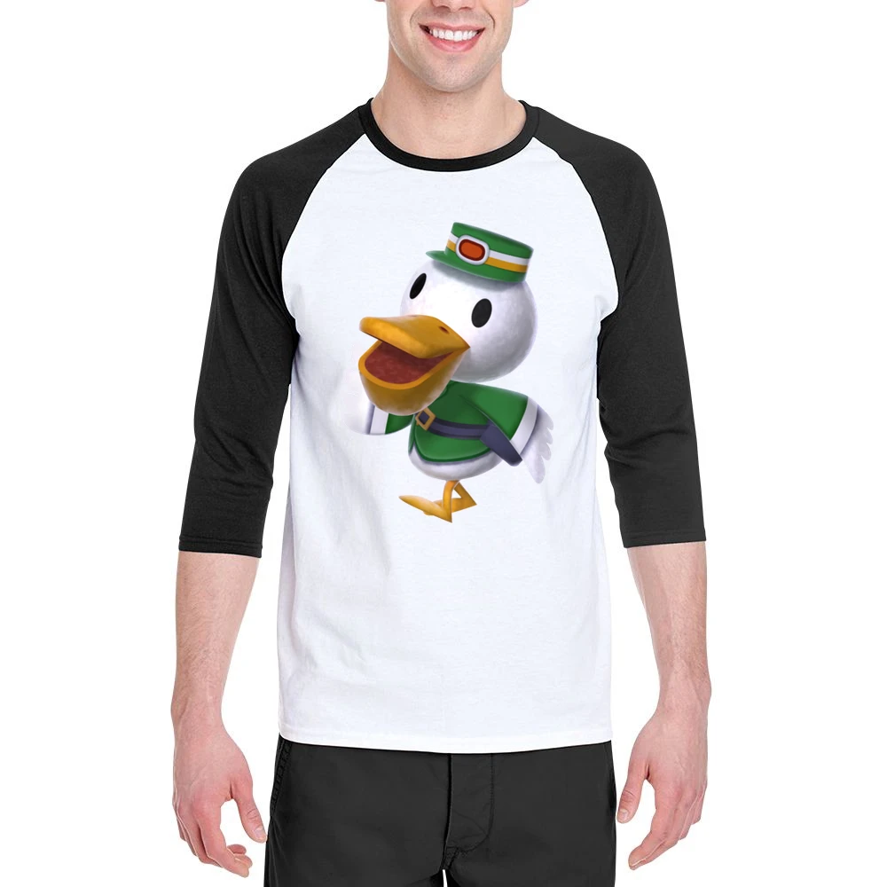 Pete From Animal Crossing Nintendo Character Video Game Men 3/4 Sleeve T-Shirt
