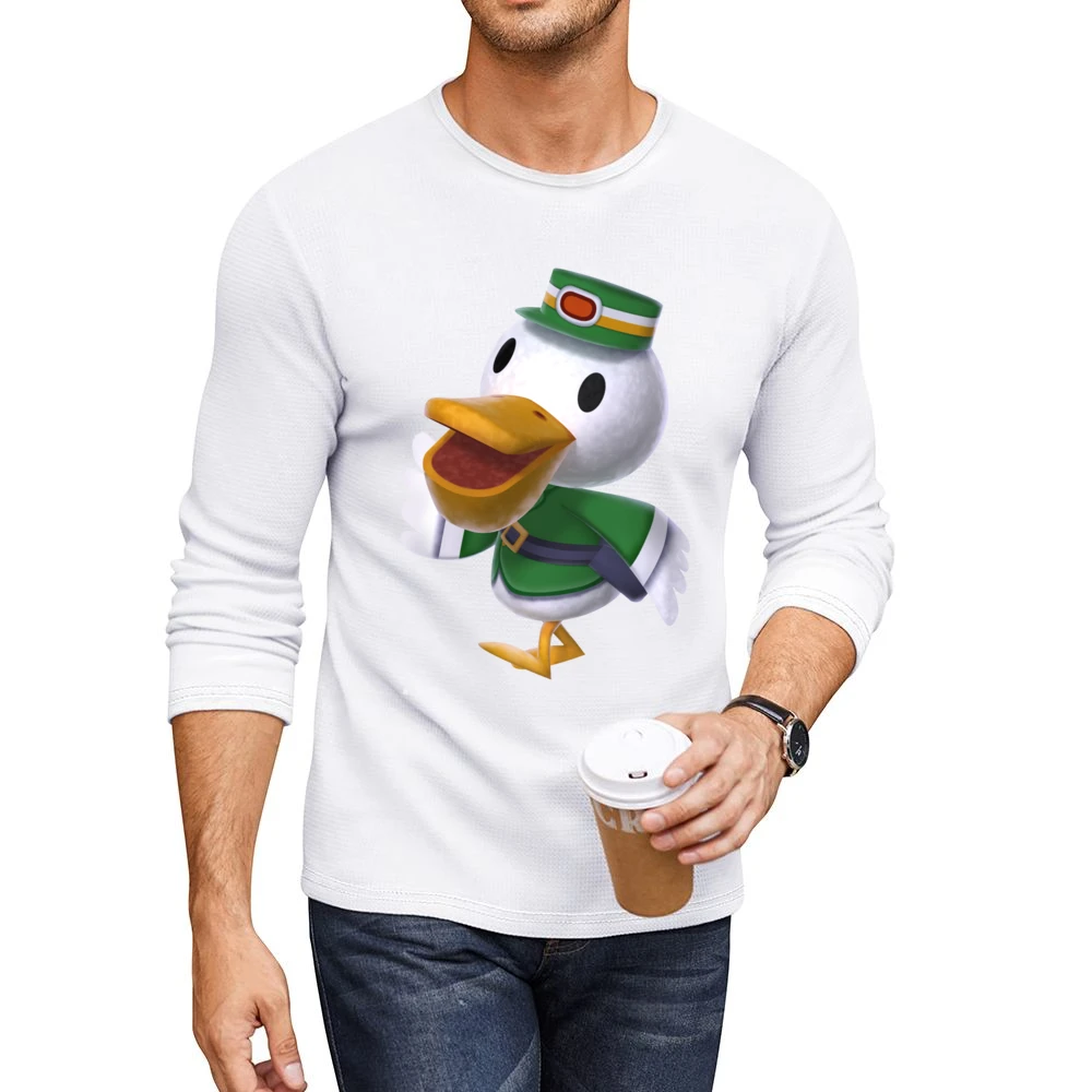 Pete From Animal Crossing Nintendo Character Video Game Men CrewNeck Long Sleeve T-Shirt