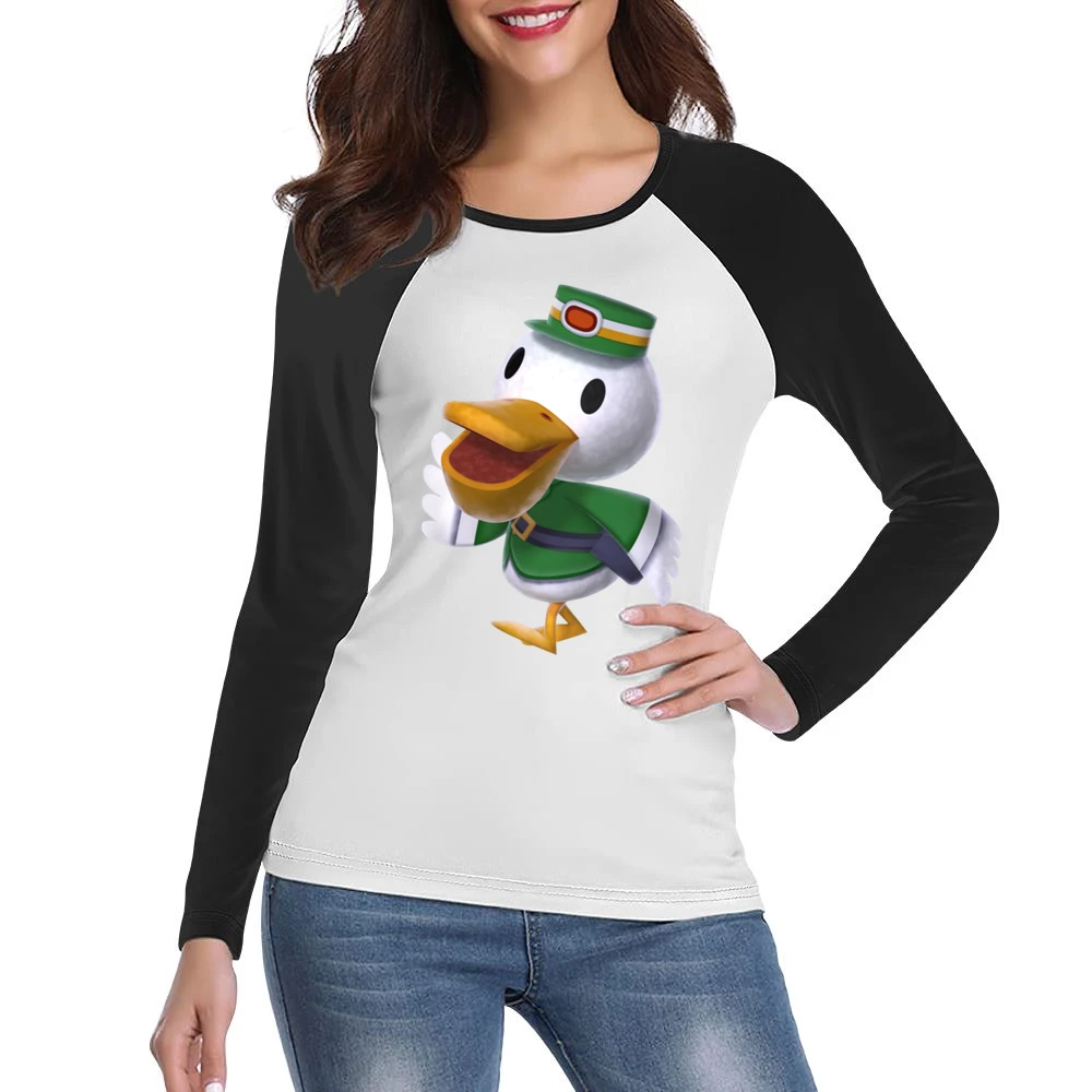 Pete From Animal Crossing Nintendo Character Video Game Women Ladies Long Sleeve T-Shirt