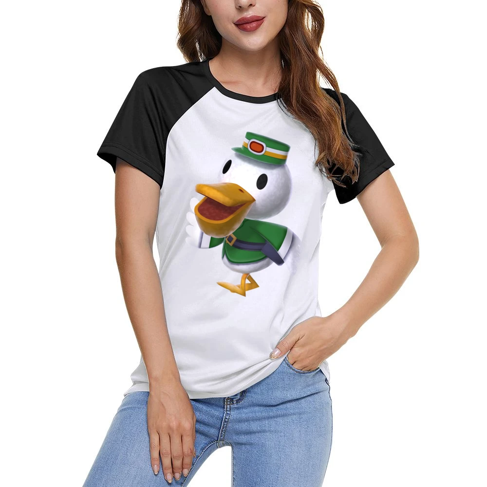 Pete From Animal Crossing Nintendo Character Video Game Women Ladies Short Sleeve T-Shirt