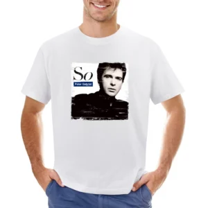 Peter Gabriel So Album Cover Distressed Image Asian Size Men T-Shirt