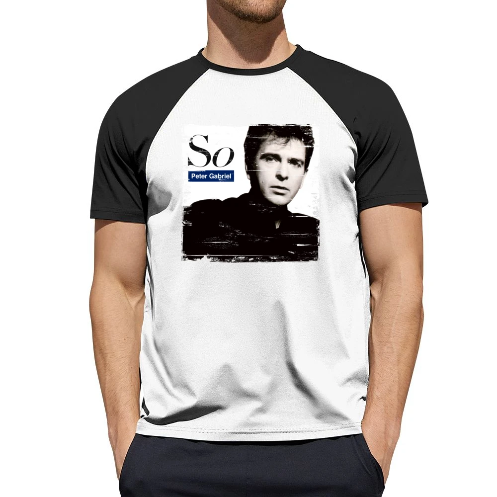 Peter Gabriel So Album Cover Distressed Image Men Short Sleeve T-Shirt