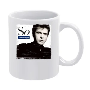 Peter Gabriel So Album Cover Distressed Image White Mug
