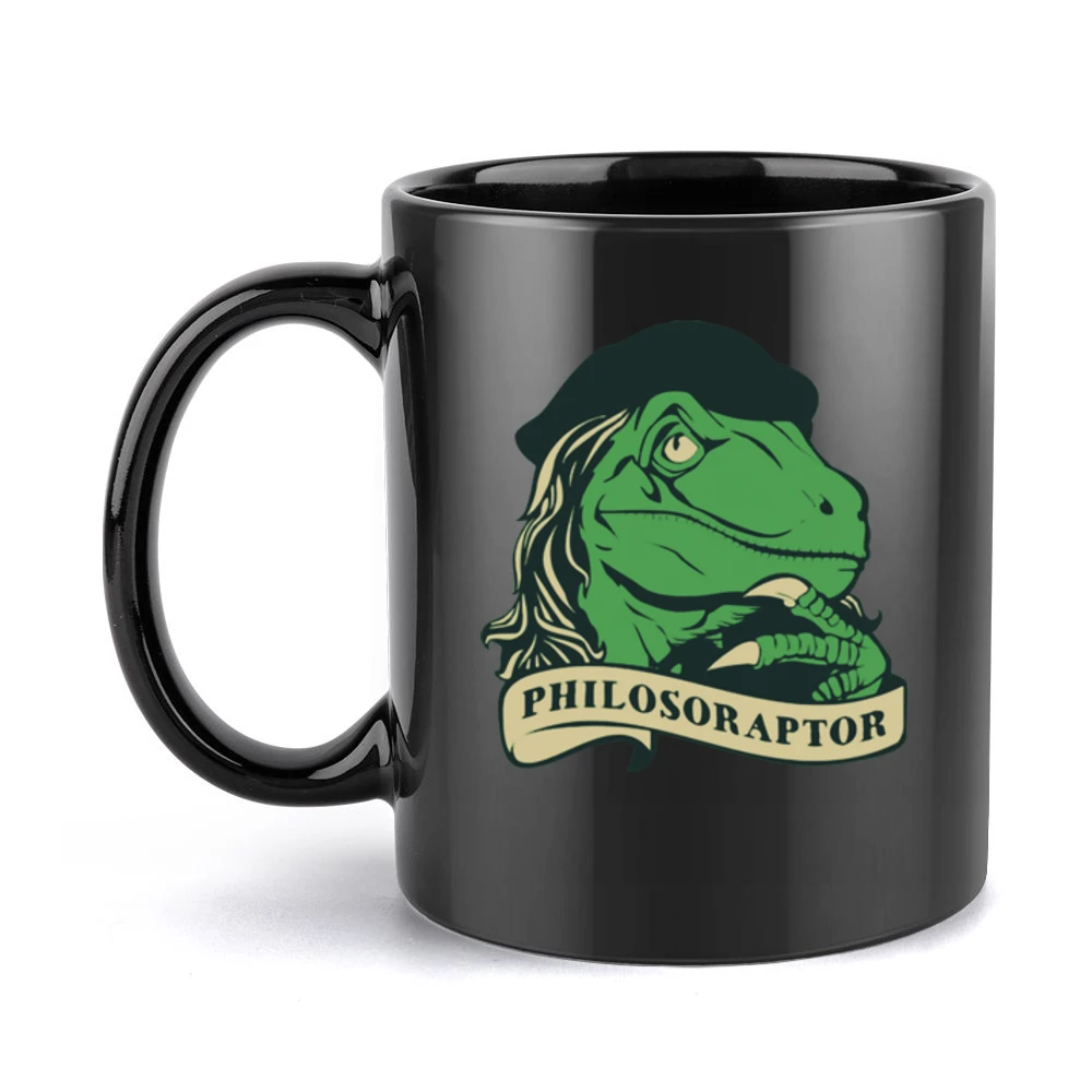 Philosoraptor - raptor philosoper Black Mug