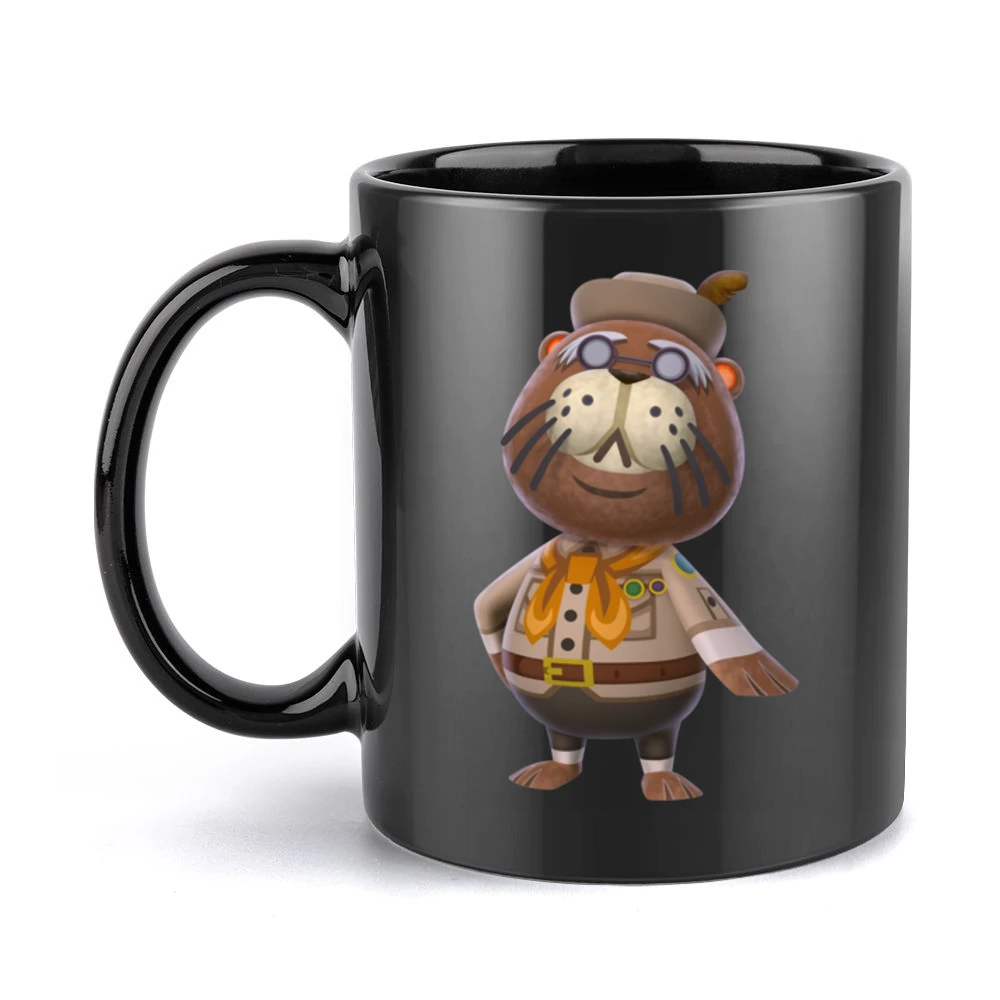 Phineas From Animal Crossing Nintendo Character Video Game Black Mug