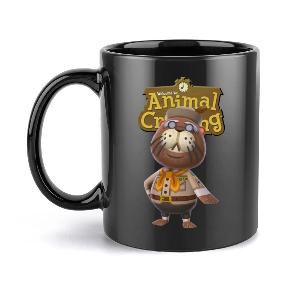 Phineas From Animal Crossing Nintendo Video Game Fan Black Mug